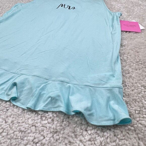 Kate Spade New York Mrs. Bridal Sleep Pajama Tank Blue NEW - Picture 8 of 10